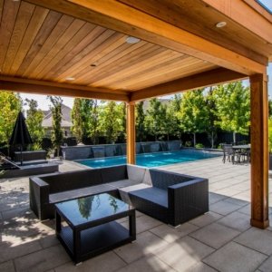 Wood cabana